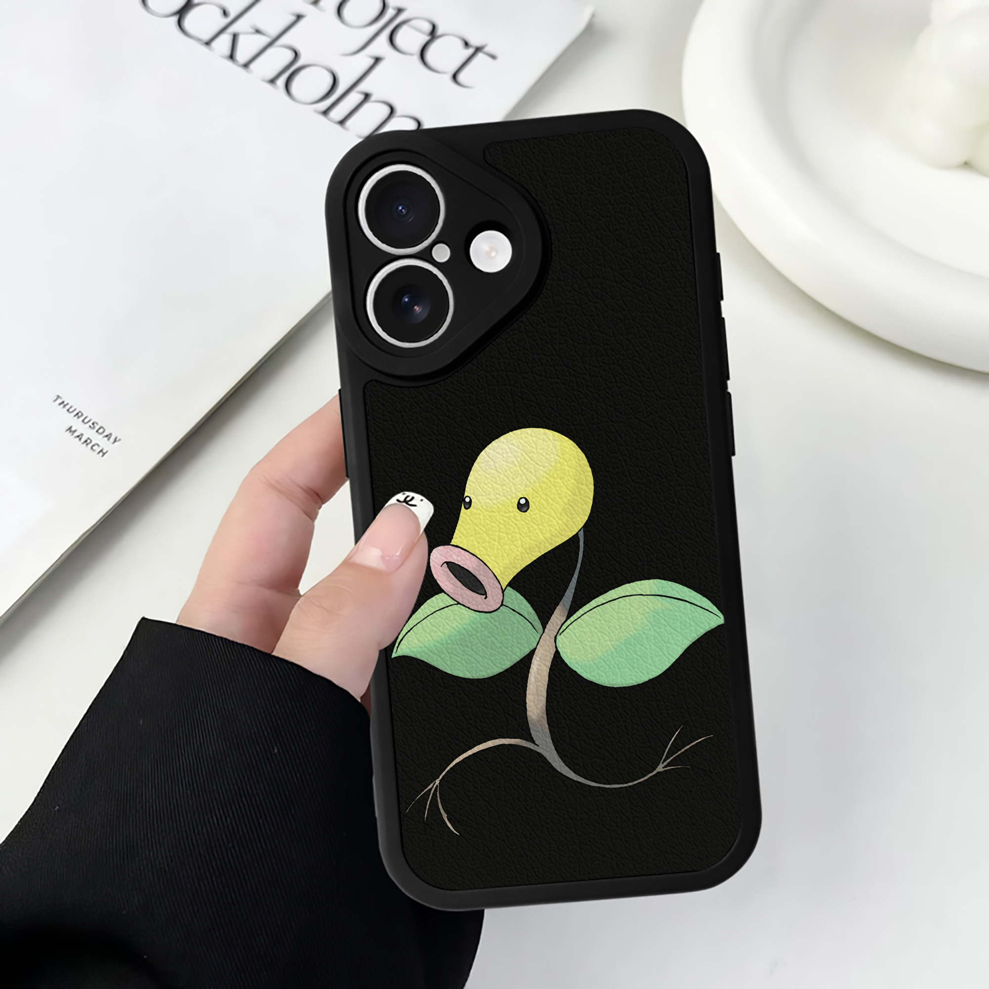（画像用） ポケットモンスター Pokémon 【iPhone 16シリーズ対応】シリコンスマホケース（レザー調） 材質：シリコン